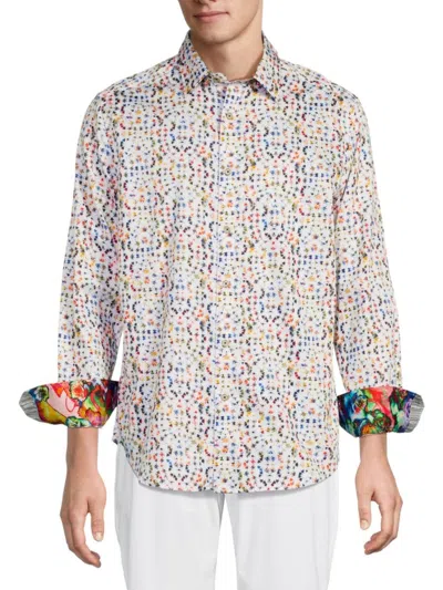 ROBERT GRAHAM MEN'S BARLOW LONG SLEEVE COTTON CLASSIC-FIT SHIRT