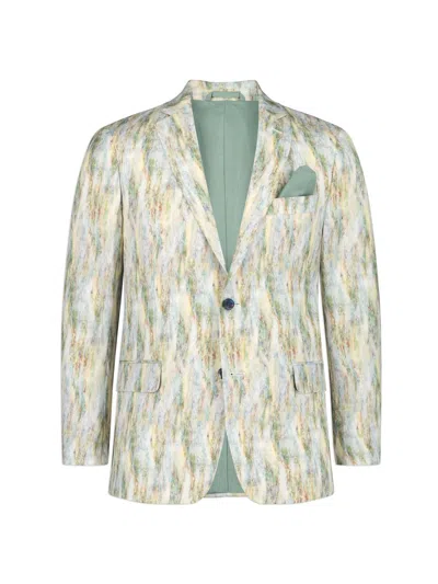 Robert Graham Barnsley Regular Fit Floral Jacquard Sport Coat In Gray