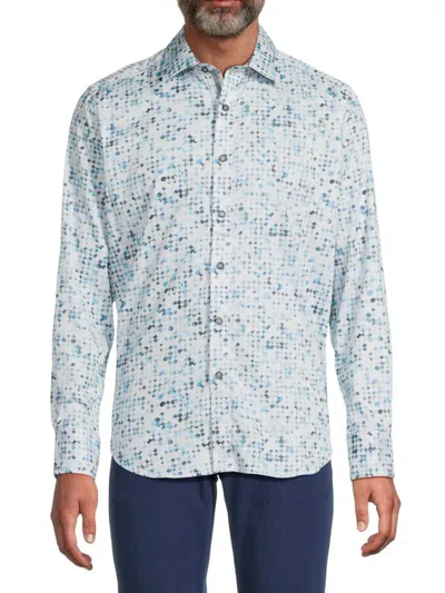 Robert Graham Men's Barraza Printed Woven Shirt In Blue