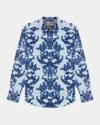 Robert Graham Bayswater Button Down Shirt In Blue