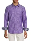 Robert Graham Men's Bayview Paisley Jacquard Shirt In Lilac