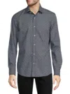 Robert Graham Bellrock Kaleidoscope Print Cotton Button-up Shirt In Black