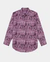 Robert Graham Berkley Long Sleeve Stretch Cotton Button-up Shirt In Purple