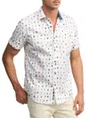 Robert Graham Men's Booze Cruz Stretch Cotton Shirt In White