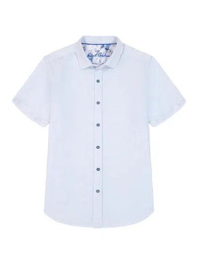 Robert Graham Men's Brackenbury Cotton Short-sleeve Shirt In Blue