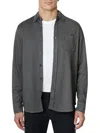 Robert Graham Bressett Houndstooth Knit Button-up Shirt In Blue