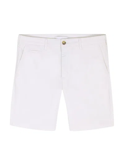 Robert Graham Men's Brightside Stretch-cotton Shorts In White