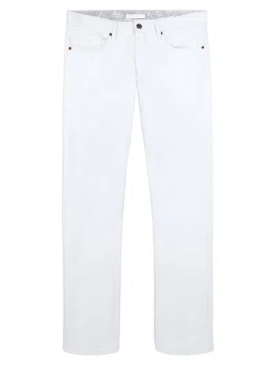 Robert Graham Men's Cadiz Solid Straight-leg Jeans In White