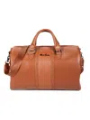 Robert Graham Men's Capri Faux Leather Duffel Bag In Tan