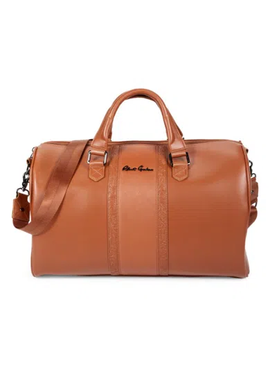 Robert Graham Men's Capri Faux Leather Duffel Bag In Brown