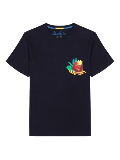 Robert Graham Men's Captain Negroni Graphic Cotton T-shirt In Black