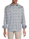Robert Graham Men's Cardwell Paisley Cotton Shirt In Neutral