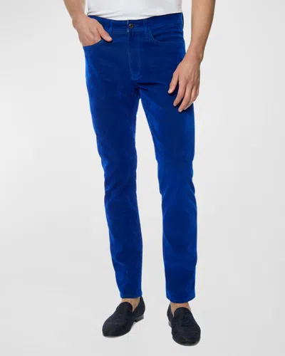 Robert Graham Men's Celestial 2 Velvet Pants In Cobalt