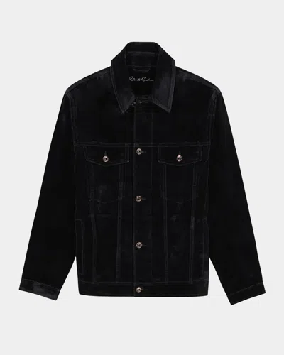 ROBERT GRAHAM MEN'S CELESTIAL BUTTON-FRONT TRUCKER JACKET