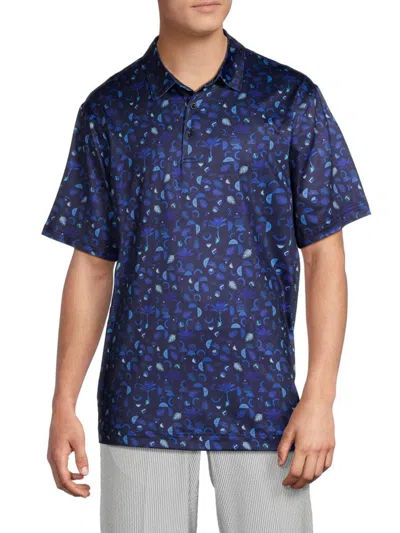 Robert Graham Men's Coconut Groove Polo Shirt In Blue