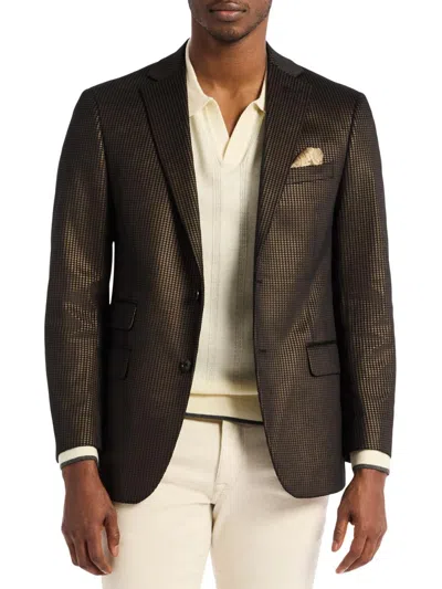 ROBERT GRAHAM MEN'S COLDEN HOUNDSTOOTH SPORTCOAT