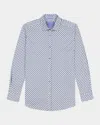 Robert Graham Cooper Geo Stretch Cotton Button-up Shirt In Multi