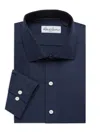 Robert Graham Men's Cotton Tailored Fit Dress Shirt In Navy