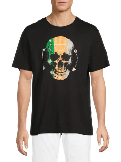 Robert Graham Men's Courtside Skull Graphic T-shirt In Black