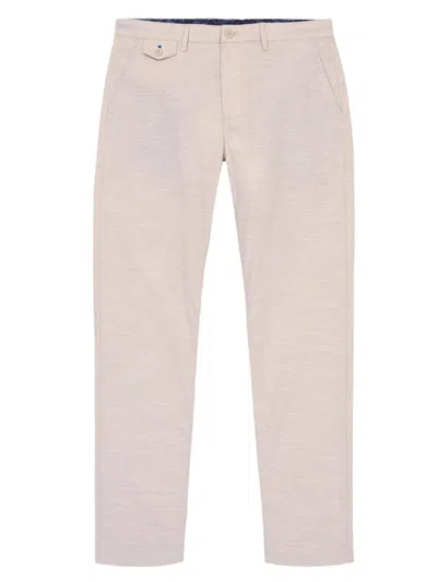 Robert Graham Men's Dixton Cotton-linen Pants In Neutral