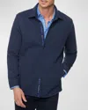 Robert Graham Downey Long Sleeve Knit Jacket In Navy