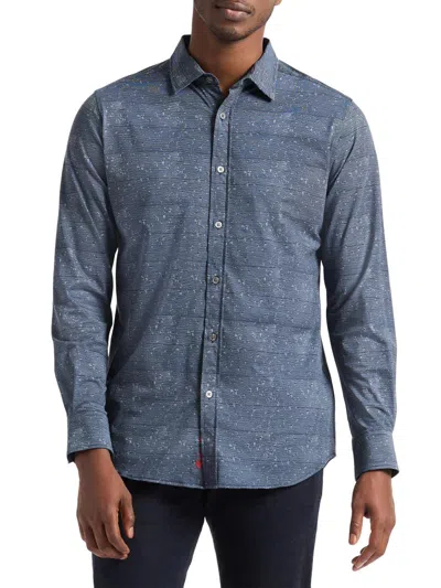 Robert Graham Men's Doyer Button-front Shirt In Blue