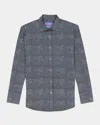 Robert Graham Men's Doyer Stripe Stretch Sport Shirt In Blue