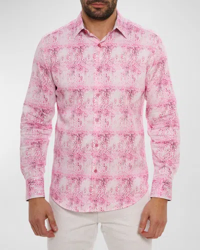 Robert Graham Dreamweaver Long Sleeve Button Down Shirt In Pink