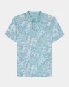 Robert Graham Men's Eldor Camouflage Stretch Knit Polo Shirt In Blue