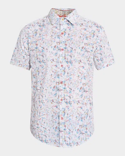 Robert Graham Men's Elgar Seersucker Short-sleeve Shirt In Multi