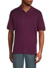 Robert Graham Elias 2 Short Sleeve Polo In Purple