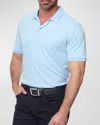 Robert Graham Elias Basket Weave Polo In Light Blue