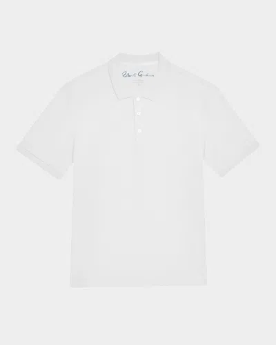 Robert Graham Elias Basket Weave Polo In White