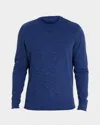 Robert Graham Men's Emeilio Waffle Knit Sweater In Navy