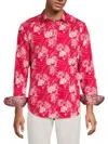 Robert Graham Faulkner Abstract Print Button-up Shirt In Red