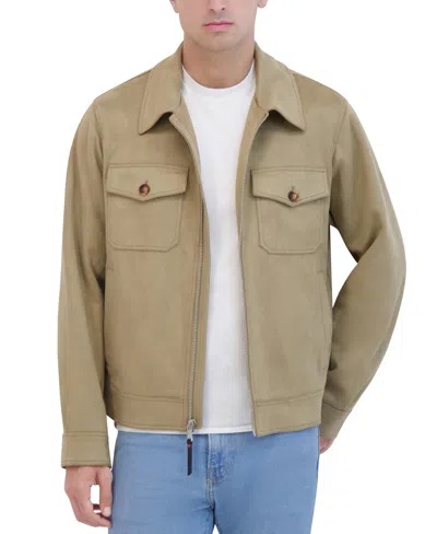 Robert Graham Men's Faux Suede Field Jacket In Tan