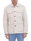 Robert Graham Vegan Suede Safari Jacket In Stone