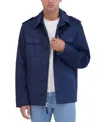 Robert Graham Men's Faux Suede Utility Overshirt Jacket In Blue