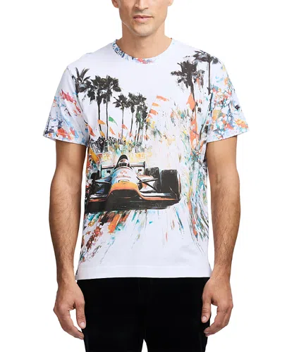 Robert Graham Men's Final Lap Short Sleeve Graphic T-shirt In White