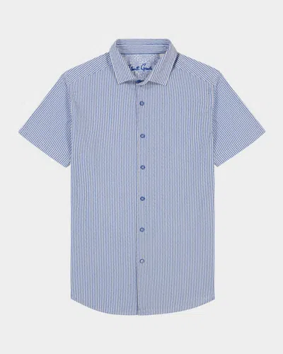 Robert Graham Fornillo Classic Fit Stripe Short Sleeve Button-up Shirt