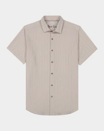 Robert Graham Men's Fornillo Short-sleeve Shirt In Brown