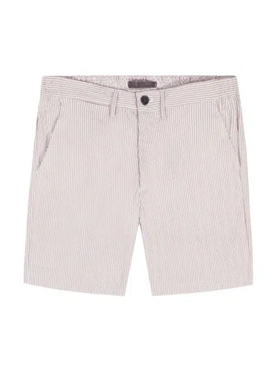 Robert Graham Men's Fornillo Stripe Seersucker Shorts In White