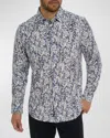 Robert Graham Fragment Long Sleeve Button Down Shirt In Blue