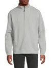 Robert Graham Men's Fulham Cotton-blend Quarter-zip Sweatshirt In Gray