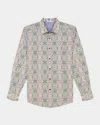 Robert Graham Gomera Printed Long Sleeve Button Front Shirt In Multi
