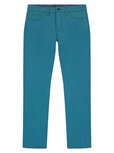 Robert Graham Men's Grady Five-pocket Woven Pants In Green