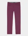 Robert Graham Men's Grady Slim Stretch Five-pocket Pants In Purple