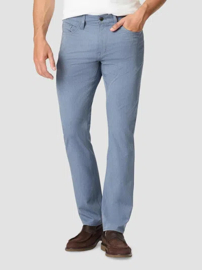 Robert Graham Men's Grady Woven Straight-leg Performance Pants In Slate Blue