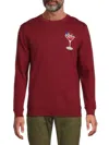 Robert Graham Graham Tini Long Sleeve Knit Top In Burgundy