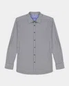 Robert Graham Gresham Classic Fit Geo Print Knit Button-up Shirt In Black